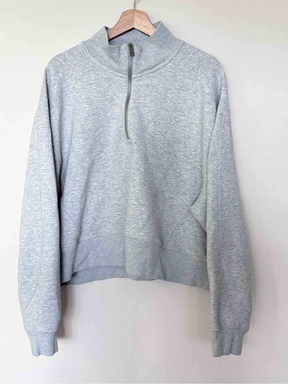 Abercrombie Your Personal Best Gray Half-Zip Pullover Sweatshirt Cozy Loungewear